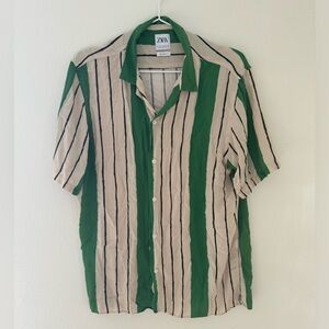 Men’s Zara Button Up Slim fit size large